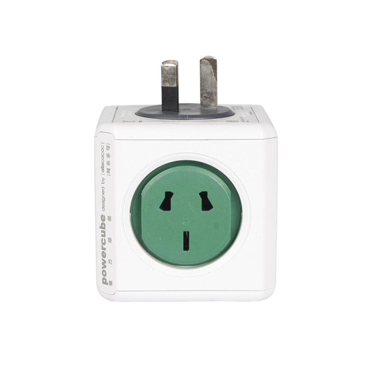 PowerCube 10A Universal Wall Adapter Power Socket with 5 US / AU Sockets for Home Office, AU Plug, Random Color Delivery - Extension Socket by buy2fix | Online Shopping UK | buy2fix