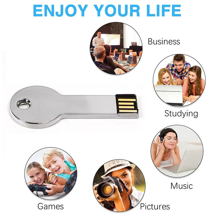 Metal Series Mini USB 2.0 Flash Disk with Keychain (4GB) - Computer & Networking by buy2fix | Online Shopping UK | buy2fix