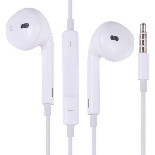 EarPods Wired Headphones Earbuds with Wired Control & Mic(White) - In Ear Wired Earphone by buy2fix | Online Shopping UK | buy2fix