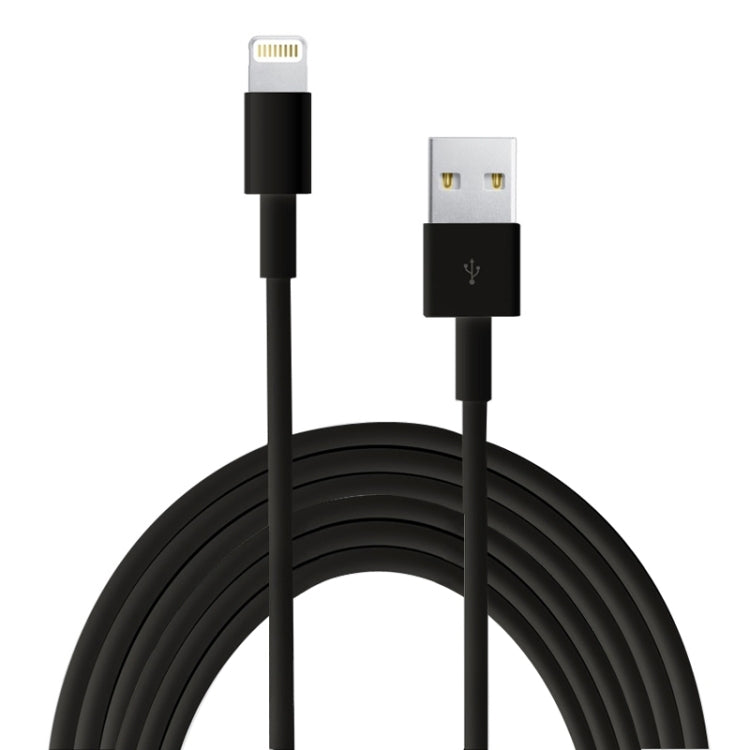 2m Super Quality Multiple Strands TPE Material USB Sync Data Charging Cable For iPhone, iPad, Compatible with up to iOS 15.5(Black) - Normal Style Cable by buy2fix | Online Shopping UK | buy2fix