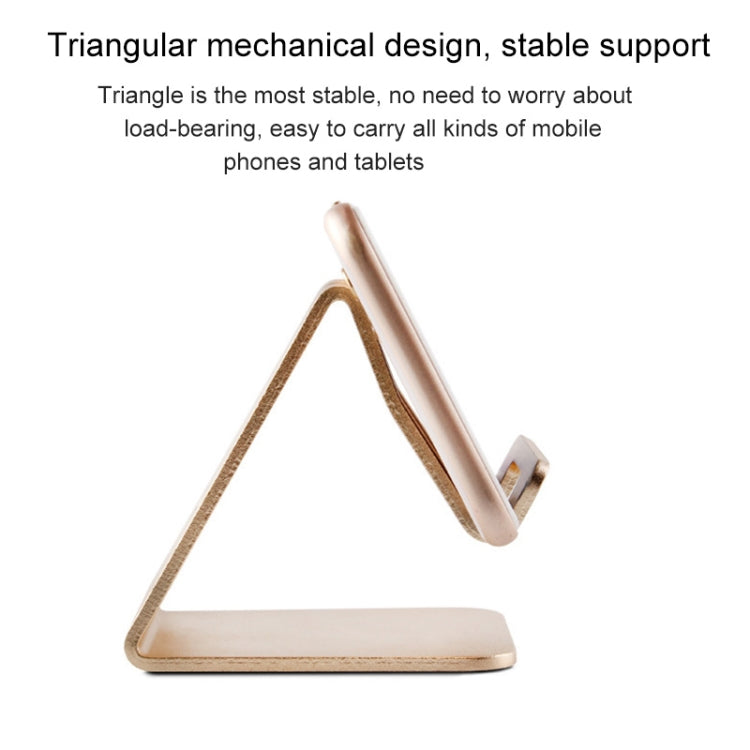 Aluminum Stand Desktop Holder for iPad, iPhone, Galaxy, Huawei, Xiaomi, HTC, Sony, and other Mobile Phones or Tablets(Rose Gold) - Desktop Holder by buy2fix | Online Shopping UK | buy2fix