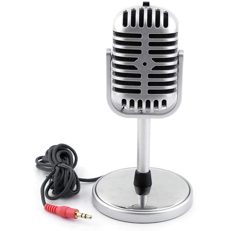 Plastic Classic Style 3.5mm Standing Microphone - Consumer Electronics by buy2fix | Online Shopping UK | buy2fix