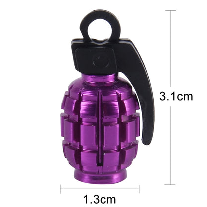 2 PCS Universal Grenade Shaped Bicycle Tire Valve Caps -  by buy2fix | Online Shopping UK | buy2fix