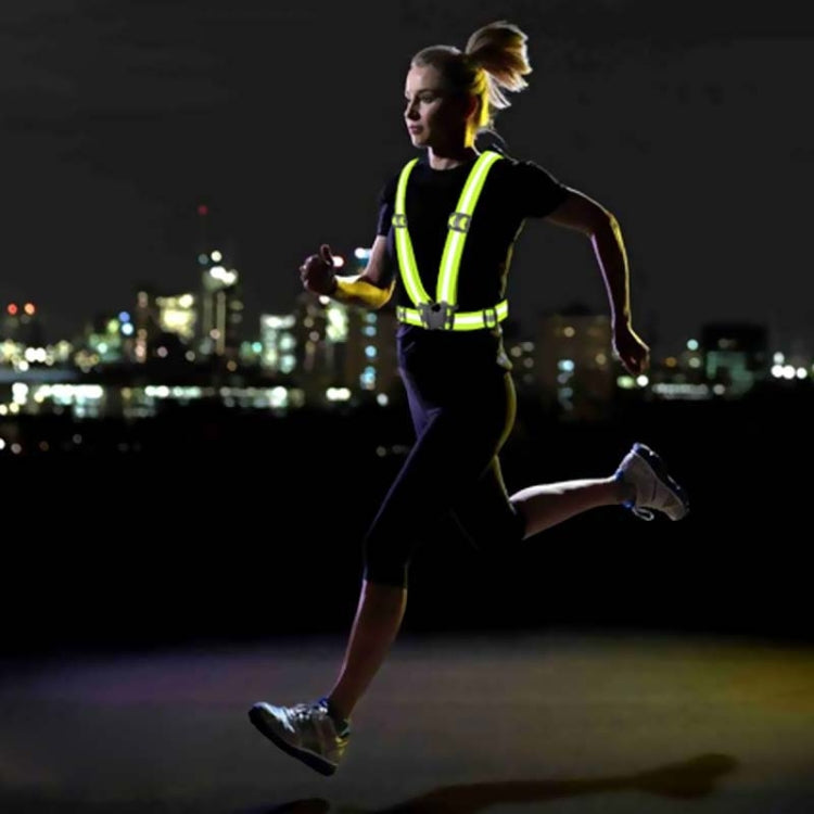 Night Riding Running Flexible Reflective Safety Vest(Green) - Reflective Safety Clothing by buy2fix | Online Shopping UK | buy2fix