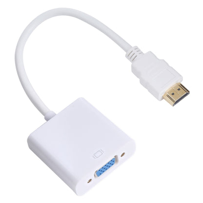 20cm HDMI 19 Pin Male to VGA Female Cable Adapter(White) - Computer & Networking by buy2fix | Online Shopping UK | buy2fix