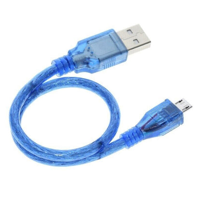 USB 2.0 to Micro USB Male Adapter Cable, Length: 30cm(Blue) - Micro USB Cable by buy2fix | Online Shopping UK | buy2fix