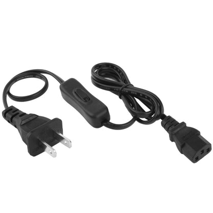 3 Prong Style AC Power Cord with 304 Switch, Length: 1.2m(Black) -  by buy2fix | Online Shopping UK | buy2fix