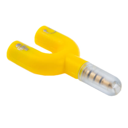 3.5mm Stereo Male to 3.5mm Headphone & Mic Female Splitter Adapter(Yellow) - Splitter Adapter by buy2fix | Online Shopping UK | buy2fix