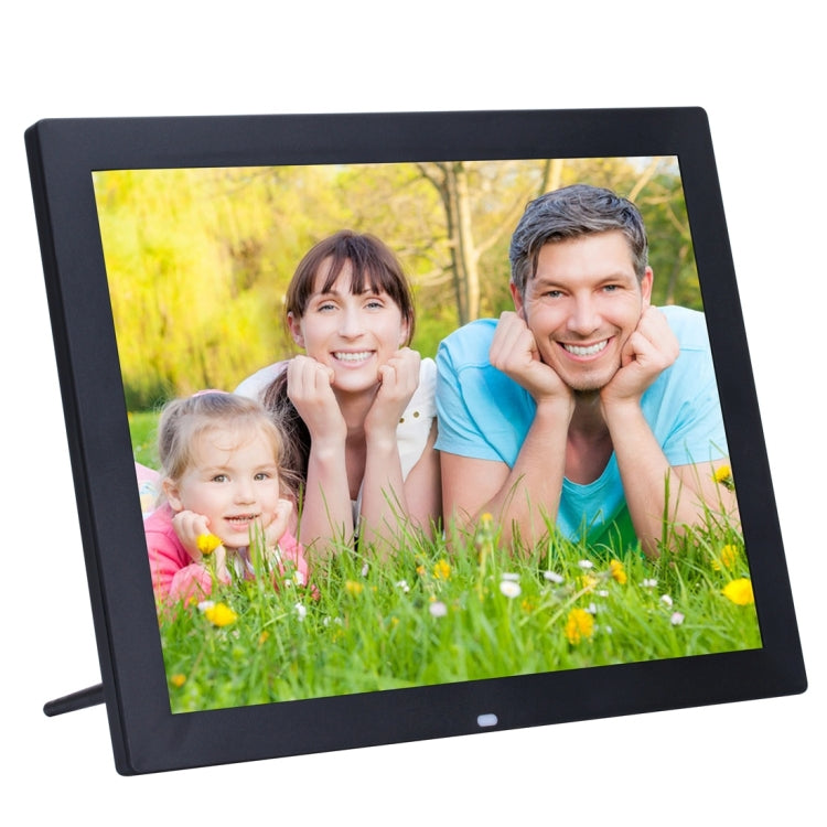 15 inch HD LED Screen Digital Photo Frame with Holder & Remote Control, Allwinner, Alarm Clock / MP3 / MP4 / Movie Player(Black) - Consumer Electronics by buy2fix | Online Shopping UK | buy2fix