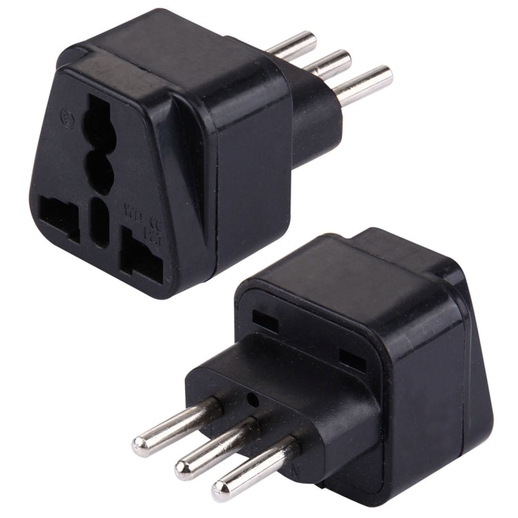 Plug Adapter, Travel Power Adaptor with Italian Plug(Black) - Plug Adaptor by buy2fix | Online Shopping UK | buy2fix