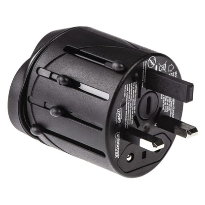 All in 1 EU + AU + UK + US Plug Travel Universal Adaptor, Size: 60 x 58 x 56mm(Black) - Consumer Electronics by buy2fix | Online Shopping UK | buy2fix