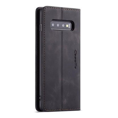 CaseMe-013 Multifunctional Retro Frosted Horizontal Flip Leather Case for Galaxy S10, with Card Slot & Holder & Wallet (Black) - Galaxy Phone Cases by CaseMe | Online Shopping UK | buy2fix