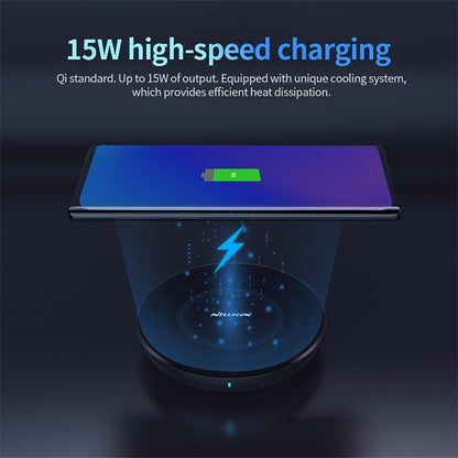 NILLKIN MC035 Power Flash Qi Standard High Speed Wireless Charger (Classic Nylon) - Apple Accessories by NILLKIN | Online Shopping UK | buy2fix