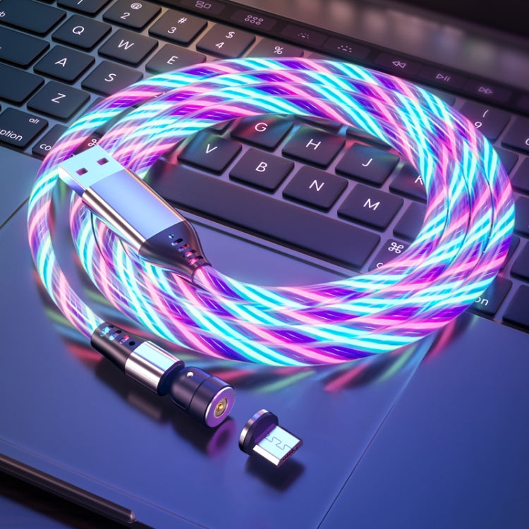 2.4A USB to Micro USB 540 Degree Bendable Streamer Magnetic Data Cable, Cable Length: 1m (Colour) - Mobile Accessories by buy2fix | Online Shopping UK | buy2fix