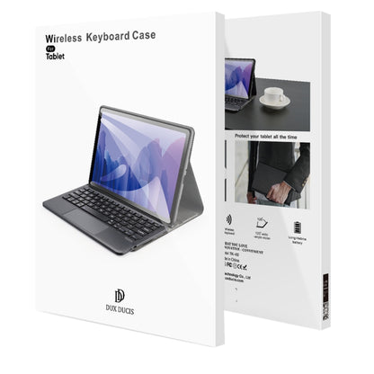DUX DUCIS Detachable Bluetooth Keyboard Ultrathin Flip Leather Tablet Cas for Samsung Galaxy Tab S8 Plus (X800/X806) / S7 FE (T730/T733/T736B) / S7 Plus (T970/T976B) (Black) - Samsung Keyboard by DUX DUCIS | Online Shopping UK | buy2fix