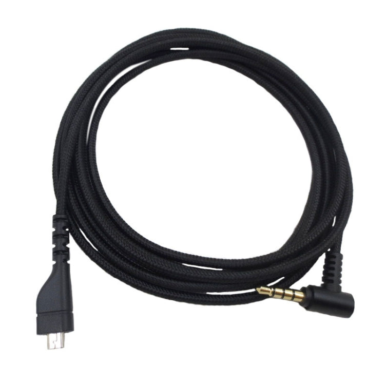 ZS0169 USB Braided Headphone Audio Cable for SteelSeries Arctis 3 / 5 / 7 / Pro(Black) - Headset Accessories by buy2fix | Online Shopping UK | buy2fix