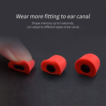 KZ 6 PCS Sound Insulation Noise Cancelling Memory Foam Earbuds Kit for All In-ear Earphone, Size: L & M & S(Red) - Apple Accessories by KZ | Online Shopping UK | buy2fix
