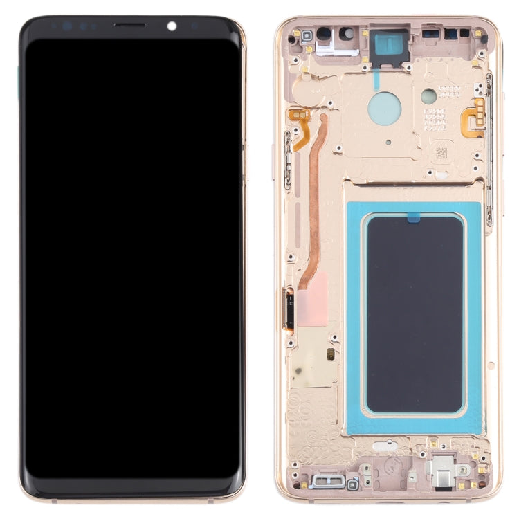 OLED LCD Screen for Samsung Galaxy S9+ SM-G965 Digitizer Full Assembly with Frame (Gold) - Galaxy S Series Parts by buy2fix | Online Shopping UK | buy2fix