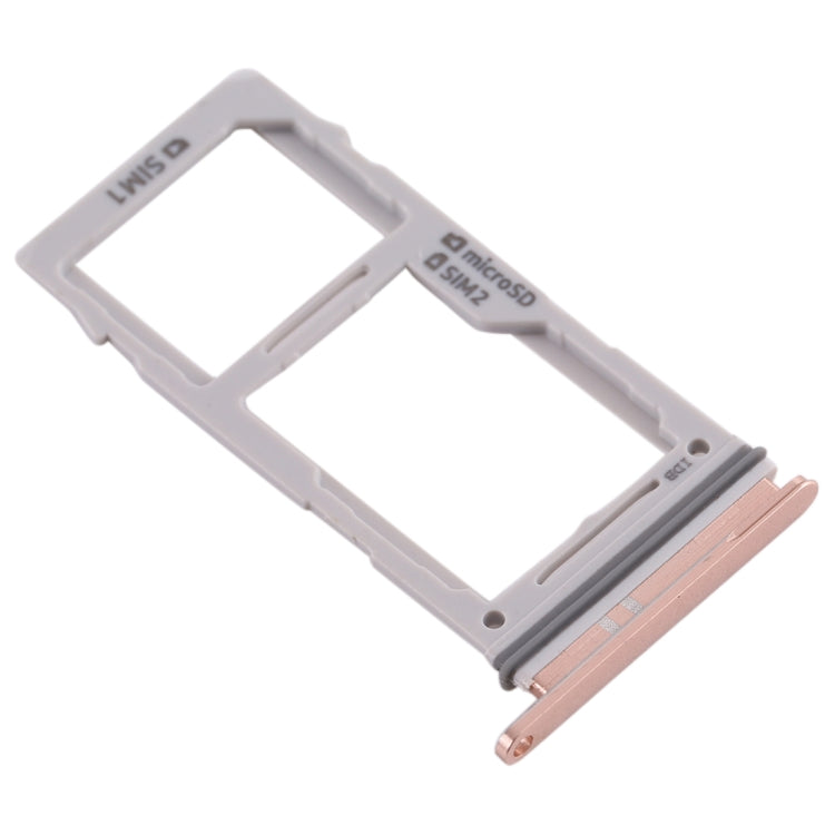 For Galaxy S10+ / S10 / S10e SIM Card Tray + SIM Card Tray / Micro SD Card Tray (Rose Gold) - Card Socket by buy2fix | Online Shopping UK | buy2fix