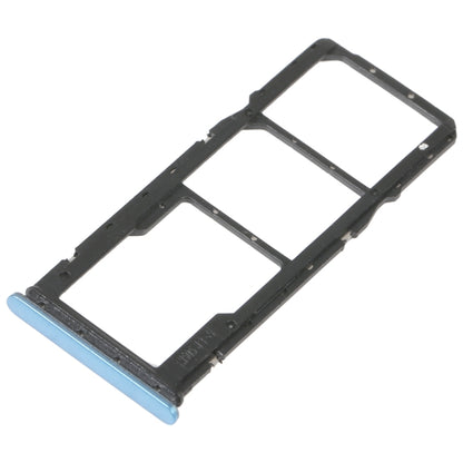 SIM Card Tray + SIM Card Tray + Micro SD Card Tray For Xiaomi Redmi 10A (Blue) - Repair & Spare Parts by buy2fix | Online Shopping UK | buy2fix