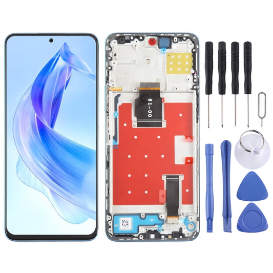 For Honor 90 Lite Original LCD Screen Digitizer Full Assembly with Frame (Blue) - LCD Screen by buy2fix | Online Shopping UK | buy2fix