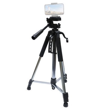 L-1200 Camera Tripod Live Broadcast Bracket For Mobile Phones, Cameras, Projectors 55-148CM Universal Adjustable Tripod (Silver) - Camera Accessories by buy2fix | Online Shopping UK | buy2fix