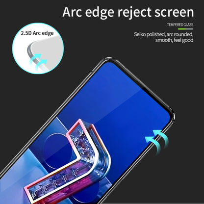 For ASUS Zenfone7 / ZS670KL PINWUYO 9H 2.5D Full Screen Tempered Glass Film(Black) - ASUS Tempered Glass by PINWUYO | Online Shopping UK | buy2fix