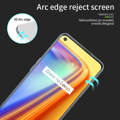 For OPPO Realme 7 PINWUYO 9H 3D Curved Full Screen Explosion-proof Tempered Glass Film(Black) - Realme Tempered Glass by PINWUYO | Online Shopping UK | buy2fix