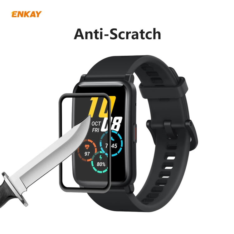 5 PCS For Huawei Honor Watch ES ENKAY Hat-Prince 3D Full Screen Soft PC Edge + PMMA HD Screen Protector Film - Screen Protector by ENKAY | Online Shopping UK | buy2fix