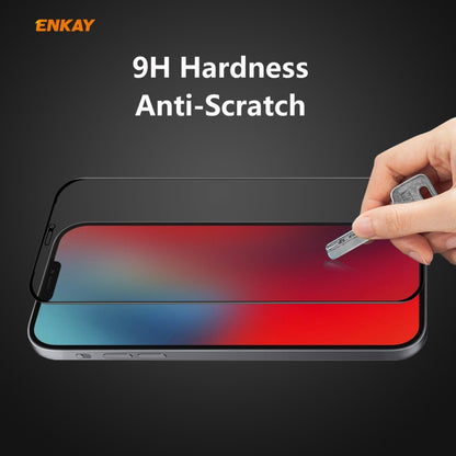 For iPhone 12 / 12 Pro 5pcs ENKAY Hat-Prince 0.26mm 9H 6D Privacy Anti-spy Full Screen Tempered Glass Film 6.1 - iPhone 12 / 12 Pro Tempered Glass by ENKAY | Online Shopping UK | buy2fix