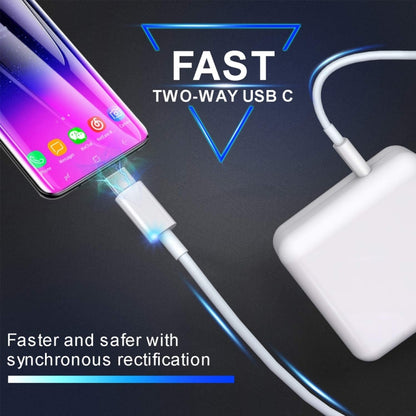 2 in 1 PD3.0 30W USB-C / Type-C Travel Charger with Detachable Foot + PD3.0 3A USB-C / Type-C to USB-C / Type-C Fast Charge Data Cable Set, Cable Length: 2m, US Plug - Mobile Accessories by buy2fix | Online Shopping UK | buy2fix