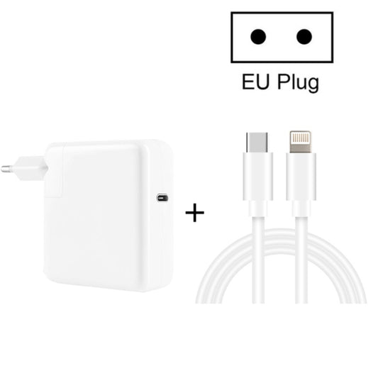 2 in 1 PD3.0 30W USB-C / Type-C Travel Charger with Detachable Foot + PD3.0 3A USB-C / Type-C to 8 Pin Fast Charge Data Cable Set, Cable Length: 2m, EU Plug - Mobile Accessories by buy2fix | Online Shopping UK | buy2fix