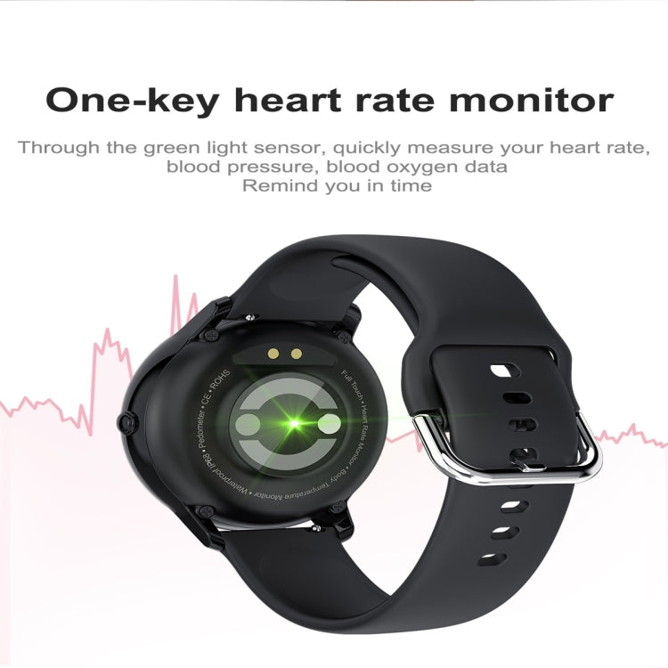 W68 1.4 inch Color Screen Smart Watch, IP68 Waterproof, Support Temperature Monitoring/Heart Rate Monitoring/Blood Pressure Monitoring/Sleep Monitoring/Predict Menstrual Cycle Intelligently(Black) - Smart Wear by buy2fix | Online Shopping UK | buy2fix