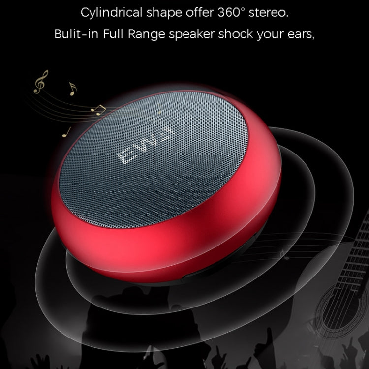 EWA A110 IPX5 Waterproof Portable Mini Metal Wireless Bluetooth Speaker Supports 3.5mm Audio & 32GB TF Card & Calls(Gold) - Mini Speaker by EWA | Online Shopping UK | buy2fix