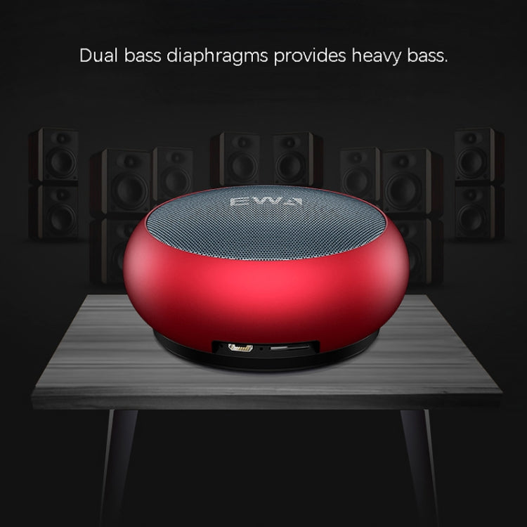 EWA A110 IPX5 Waterproof Portable Mini Metal Wireless Bluetooth Speaker Supports 3.5mm Audio & 32GB TF Card & Calls(Gold) - Mini Speaker by EWA | Online Shopping UK | buy2fix