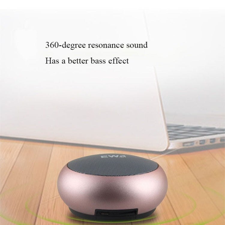 EWA A110 IPX5 Waterproof Portable Mini Metal Wireless Bluetooth Speaker Supports 3.5mm Audio & 32GB TF Card & Calls(Black) - Mini Speaker by EWA | Online Shopping UK | buy2fix