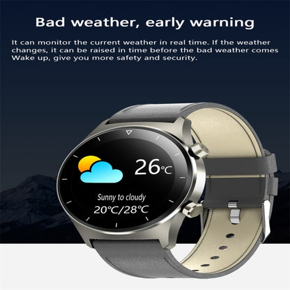 E13 1.28 inch IPS Color Screen Smart Watch, IP68 Waterproof, Steel Watchband, Support Heart Rate Monitoring/Blood Pressure Monitoring/Blood Oxygen Monitoring/Sleep Monitoring(Gold) - Smart Wear by buy2fix | Online Shopping UK | buy2fix