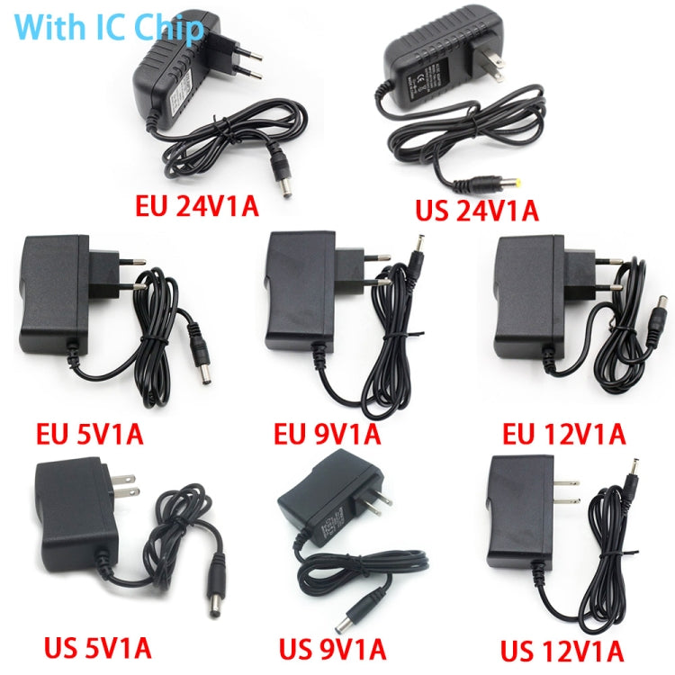 100-240V AC to DC IC Power Charger Adapter 5V 9V 12V 24V 1A, Plug Type:IC US 5V1A - Power Supplies by buy2fix | Online Shopping UK | buy2fix