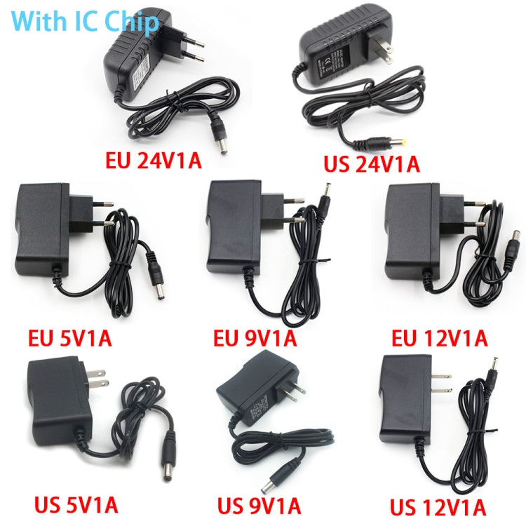 100-240V AC to DC IC Power Charger Adapter 5V 9V 12V 24V 1A, Plug Type:IC US 12V1A - Power Supplies by buy2fix | Online Shopping UK | buy2fix