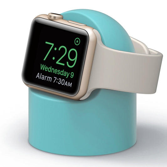 Retro Round Base Silicone Bracket For Apple Watch (Sky Blue) - Charger / Holder by buy2fix | Online Shopping UK | buy2fix