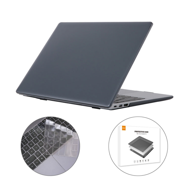 ENKAY for Huawei MateBook D 15  / Honor MagicBook 15 US Version 2 in 1 Crystal Protective Case with TPU Keyboard Film(Black) - Computer & Networking by ENKAY | Online Shopping UK | buy2fix