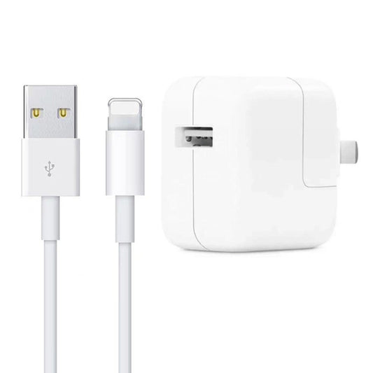 12W USB Charger + USB to 8 Pin Data Cable for iPad / iPhone / iPod Series, US Plug - USB Charger by buy2fix | Online Shopping UK | buy2fix