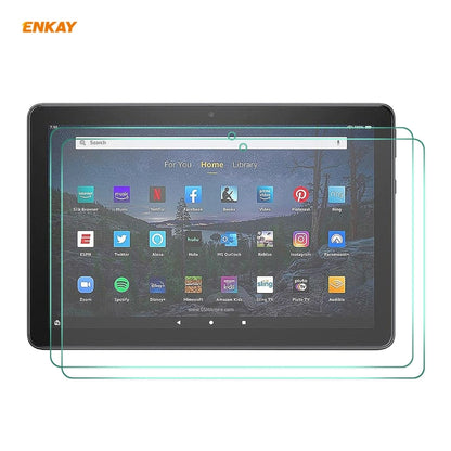 2 PCS For Amazon Fire HD 10 / HD 10 Plus 2021 ENKAY Hat-Prince 0.33mm 9H Surface Hardness 2.5D Explosion-proof Tempered Glass Protector Film - Others by ENKAY | Online Shopping UK | buy2fix