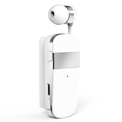 K53 Stereo Wireless Bluetooth Headset Calls Remind Vibration Wear-Clip Driver Auriculares Earphone For Phone(White) - Bluetooth Earphone by buy2fix | Online Shopping UK | buy2fix