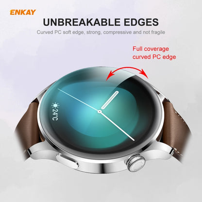 10 PCS For Huawei WATCH 3 46mm ENKAY Hat-Prince 3D Full Coverage Soft PC Edge + PMMA HD Screen Protector Film - Screen Protector by ENKAY | Online Shopping UK | buy2fix