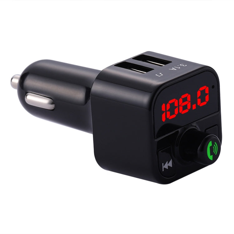 X5 Handsfree Car Kit FM Transmitter Wireless Audio Receiver Auto MP3 Player Dual USB Fast Charger - In Car by buy2fix | Online Shopping UK | buy2fix