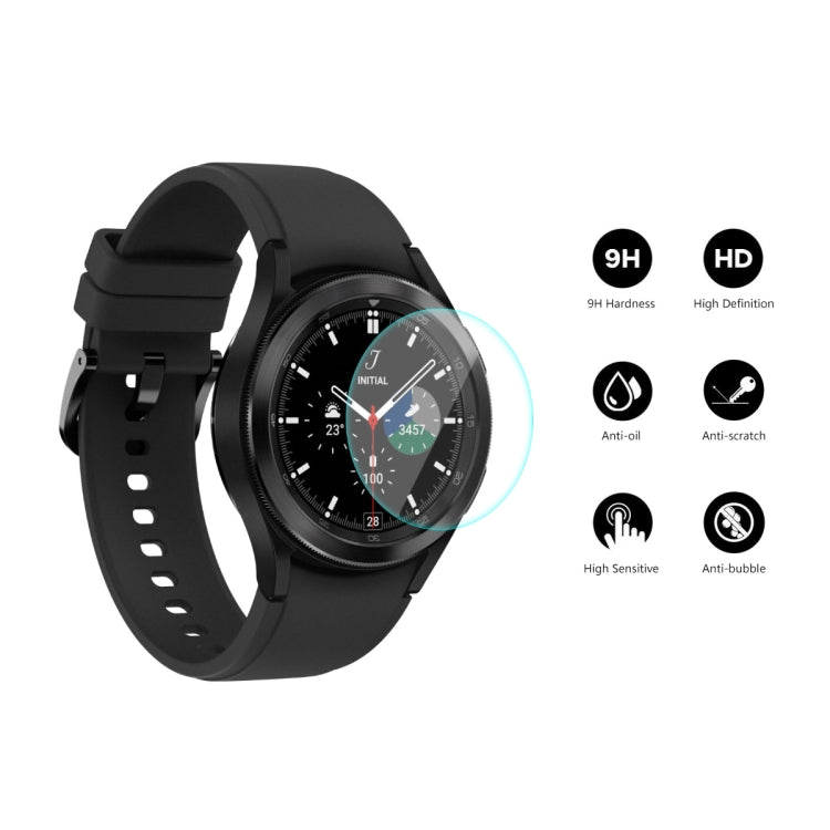 10 PCS For Samsung Galaxy Watch4 Classic 46mm ENKAY Hat-Prince 0.2mm 9H 2.15D Curved Edge Tempered Glass Screen Protector Watch Film - Screen Protector by ENKAY | Online Shopping UK | buy2fix