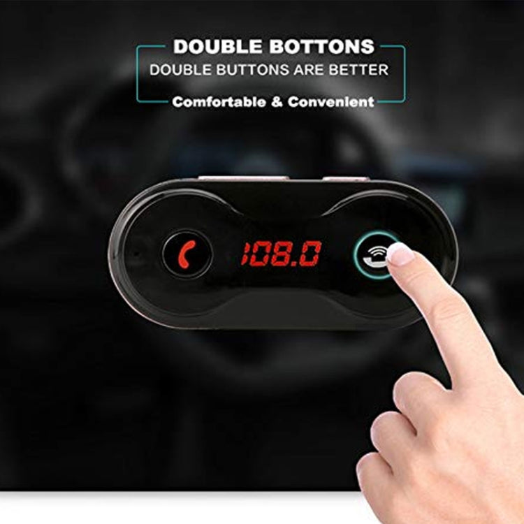 C8 Car Wireless FM Transmitter Modulator Bluetooth  Charger Kit AUX Hands Free Mini MP3 Music Player - In Car by buy2fix | Online Shopping UK | buy2fix