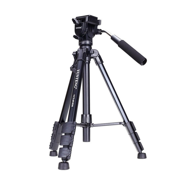YUNTENG VCT-691 Aluminum Tripod Mount with Fluid Drag Head - Camera Accessories by buy2fix | Online Shopping UK | buy2fix