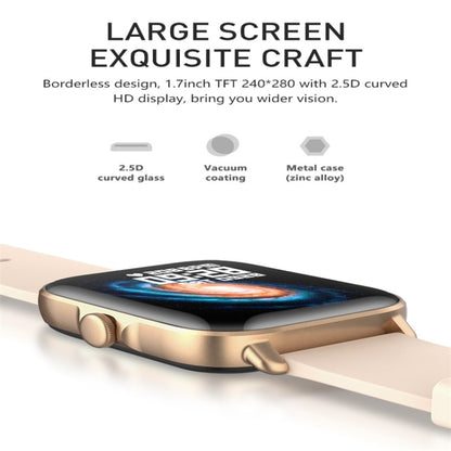 Y22 1.7inch IP67 Color Screen Smart Watch(Rose Gold) - Smart Wear by buy2fix | Online Shopping UK | buy2fix
